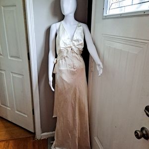 Bari Jay white formal dress 9-10